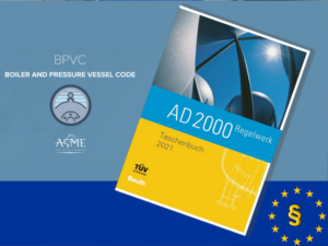 Schematische Darstellung von Druckbehältern und relevanten Richtlinien für Druckbehälterstähle