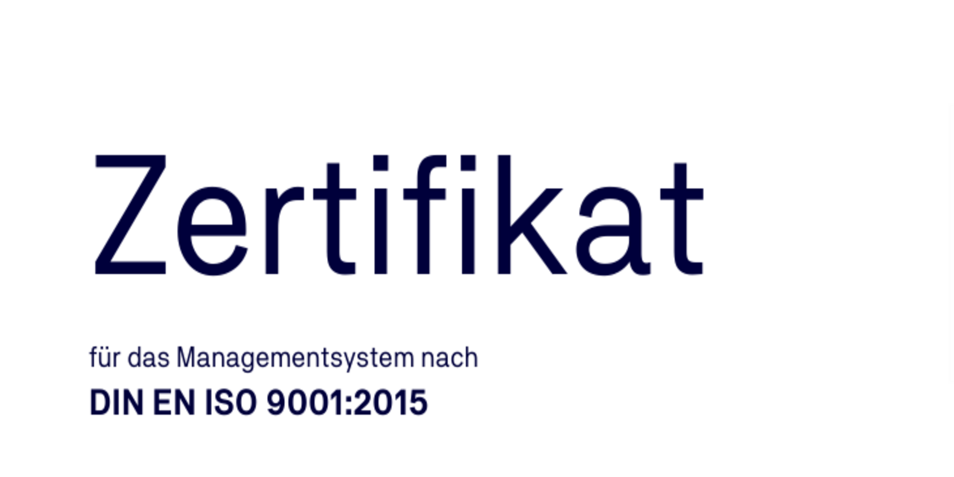 ISO Zertifizierung Landingpage