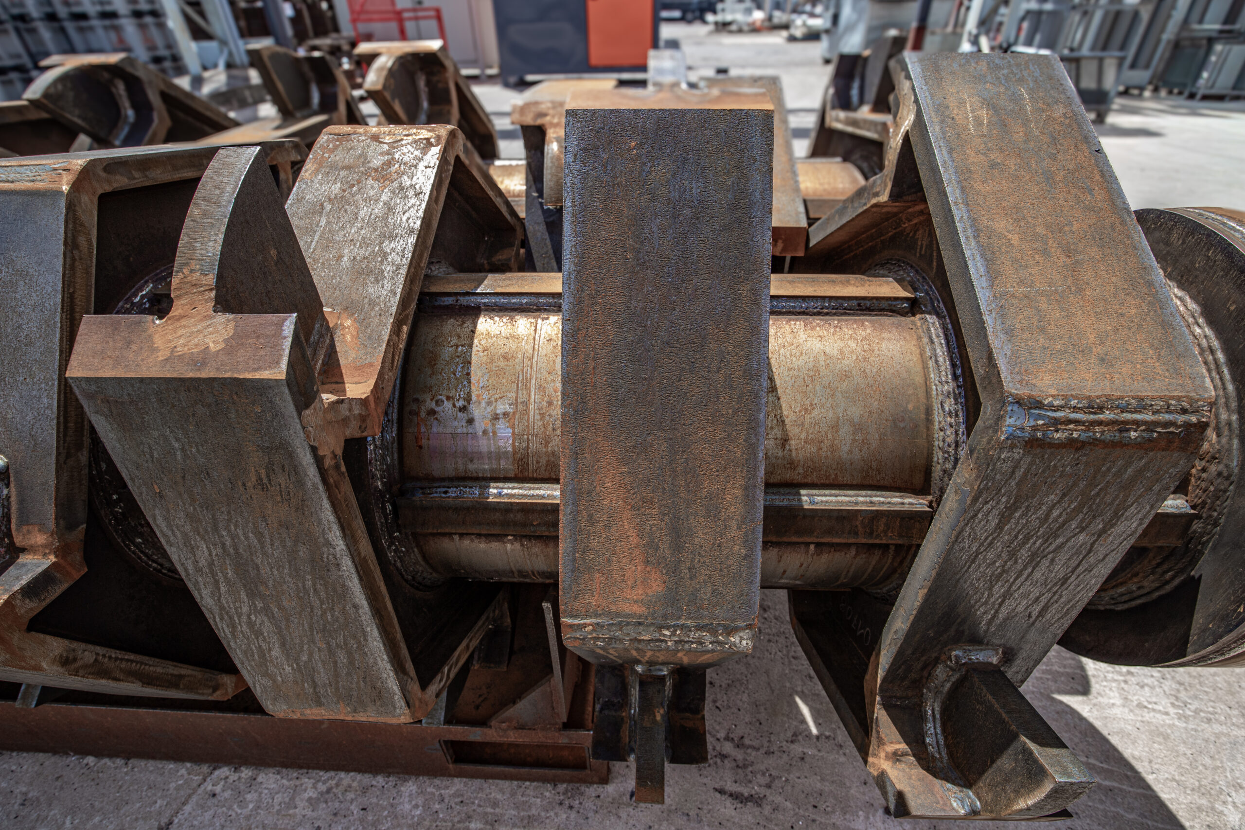 Verschleißteile einer Recyclingmaschine aus Creusabro®8000